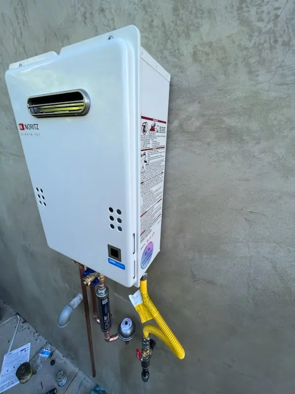 Tankless water heater installation for Cambridge Place homes